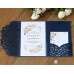 Thank You Card Rose Invitation Christmas Greeting Card Pink Card